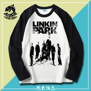 林肯公园LINKIN PARK摇滚朋克重金属嘻哈长袖T恤棉运动宽松男女秋