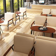 咖啡厅桌椅组合铁艺网红沙发，休闲卡座奶，茶店酒吧沙发椅轻奢清吧