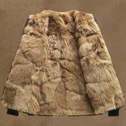 冬季高档羊毛棉袄男皮毛一体，皮袄中老年内胆保暖加厚羊皮棉衣长毛