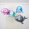 铝膜4d气球生日派对地摊鲸鱼海豚卡通，动物儿童玩具铝箔氦气球