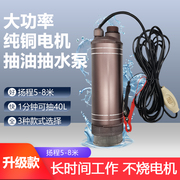 大功率抽柴油 水泵12V24V220伏抽油神器加油机电动油抽子小型抽酒