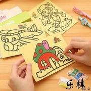 套装画儿童砂画沙画纸益智彩砂彩沙diy制作沙画手工沙子玩具细沙