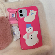 韩国bbibit可爱雪人透明手机壳，菲林壳ins风，小众设计苹果iphone果冻壳