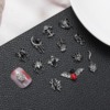 合金暗黑系列万圣节美甲贴片DIY指甲装饰饰品配件复古个性骷髅钻