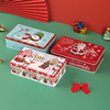 创意方形圣诞饼干糖果盒包装盒儿童礼物盒雪花酥盒子马口铁盒