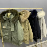 2022年女时尚韩版獭兔毛内胆可拆卸冬季反季派克服皮草外套