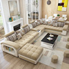 免洗科技布客厅组合简约现代布艺沙发大户型可拆洗乳胶转角布