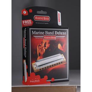 德国hohner10孔布鲁斯专业演奏口琴marineband1896豪华版mbd