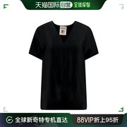 香港直邮潮奢semicouture女士v领短袖罩衫