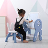 儿童画板玩具可升降家用支架黑板宝宝涂鸦多功能画画写字板积木桌