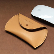 适用苹果无线鼠标收纳包Magic Mouse保护套蓝牙鼠标袋防摔防刮真皮