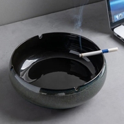 大号烟灰缸创意个性陶瓷烟缸家用复古中式客厅轻奢办公室潮流烟缸