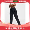 香港直邮潮奢asos女士hourglass设计斜纹棉布，裤子(黑色)