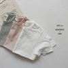 韩国婴儿纯棉短袖T恤男女宝宝简单基础百搭打底纯色白色上衣半袖