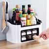 柴米油盐酱醋套装简约厨房用品，调料盒一体多格大容量，家用组合装