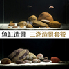 鹅卵石三湖慈鲷鱼缸造景室桌面格池小绵羊宠物用品江苏苏州