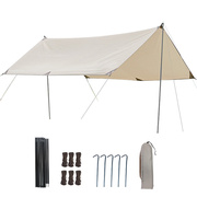 天幕户外露营帐篷涂银黑胶防雨遮阳凉棚超轻便携式野餐露野营