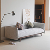 polehome北欧意式极简实木布艺沙发，客厅三人小户型日式奶油风2023