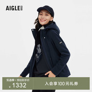 aigle艾高秋冬款acw22wfle012女士，户外保暖休闲全拉链抓绒衣外套