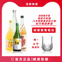 日本梅酒加贺杂贺八木梅酒日本进口柚子梅子酒低度果酒组合