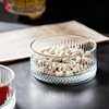 土耳其进口玻璃零食小碟ktv小吃碟酒吧小食碟创意透明玻璃零食盘