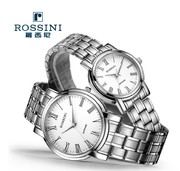 罗西尼手表不锈钢石英机芯情侣表男表5489/女表5490时尚超值价格