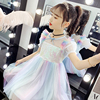 女童公主裙春夏装2023韩版儿童装洋气连衣裙夏季裙子蓬蓬纱裙