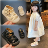 女宝宝鞋子夏季0-1一2岁婴儿凉鞋防滑防踢软底，学步鞋罗马公主鞋子
