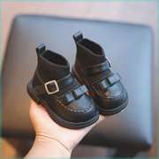 女宝宝靴子0一1-3岁女童，短靴单鞋女孩，皮靴幼儿学步鞋小童鞋女冬季