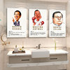 洗手间搞笑人物装饰画浴室防水挂画酒吧电影院卫生间墙画厕所海报