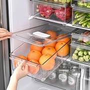 抽屉式冰箱收纳盒透明带盖保鲜盒，果蔬冷冻塑料，鸡蛋厨房收纳整理盒