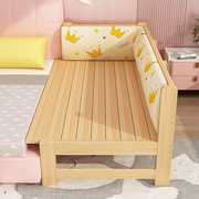 儿童拼接床加宽床可折叠带护栏实木，床边床扩床定制成人可睡婴儿床