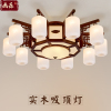 中式吸顶灯客厅灯实木艺卧室，书房别墅大厅玻璃，古典风格灯具中国风