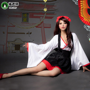 猫老师二次元cosplay日本和服动漫表演服打歌服改良振袖巫女服
