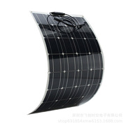 户外超薄太阳能板汽车半柔性单晶100W12V18V光伏高效太阳能板