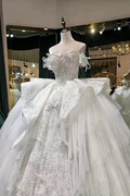 2023新娘主婚纱甜美重工高定宫廷风公主奢华高级婚纱出门主纱