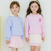 bebezoo韩国童装2023秋女童卫衣裙裤套装可爱运动休闲长袖两件套