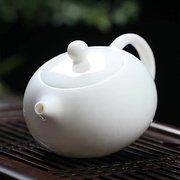 德化陶瓷茶壶白瓷西施壶功夫茶具家用手工羊脂玉小茶壶带过滤单壶