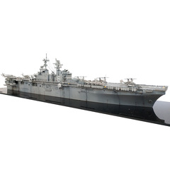 小号手拼装军舰模型战舰1/700美国海军埃塞克斯号两栖攻击舰83403