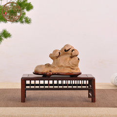 红木雕刻工艺品摆件底座茶具实木托架方形奇石玉石茶壶花盆景底座