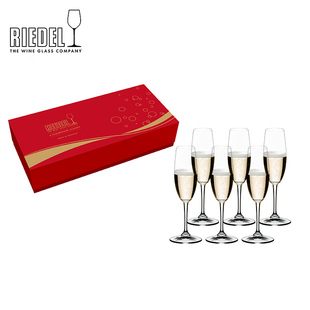 奥地利RIEDEL 香槟杯起泡酒杯无铅水晶高脚杯高颜值结婚礼物进口