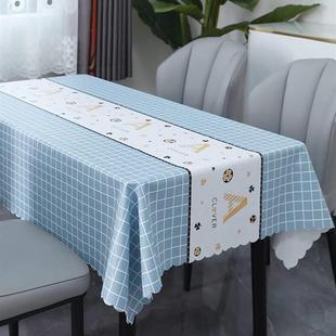 高级感PVC防水防油防烫免洗饭桌壁纸长方形印花餐桌壁纸茶几桌垫