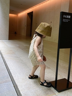 yusong2024夏装女儿宝宝童装日系波点吊带背心短裤套装薄款