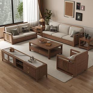 北欧白蜡木实木沙发组合现代简约小户型客厅冬夏S两用高箱储物家
