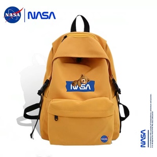 NASA联名潮牌双肩包女2023初高中大学生书包运动大容量背包男
