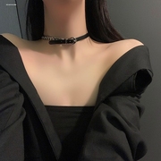 一款两戴式潮项链，女夏个性短款颈圈，设计手链酷帅风