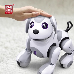 智能机器狗遥控玩具电动狗狗机器人编程跟随男孩儿童声控语音电子