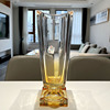 高级感轻奢欧式创意水晶玻璃富贵竹，大口径插花花瓶客厅装饰摆件