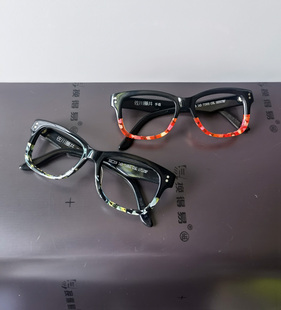 日本佐川藤井复古手工近视板材，眼镜框架男女2027夏天彩色限量