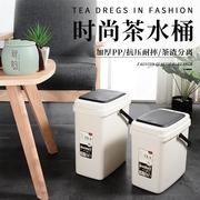 茶桶茶渣桶泡茶水桶茶具排水桶，塑料茶水桶功夫茶具客厅家用茶盘桶